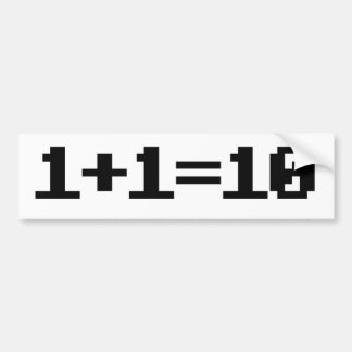 二進 バンパーステッカー