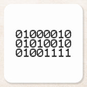 二進BRO スクエアペーパーコースター (正面)