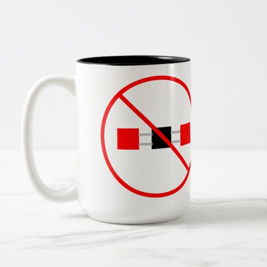 二酸化炭素排出 ツートーンマグカップ (左)