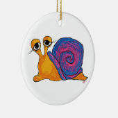 二重かたつむりの円形のオーナメント セラミックオーナメント (右)