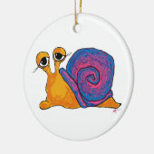 二重かたつむりの円形のオーナメント セラミックオーナメント (左)