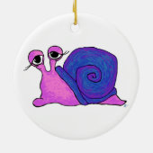 二重かたつむりの円形のオーナメント セラミックオーナメント (裏面)