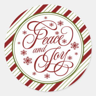 二重に剥がれた平和と喜びの封印 ラウンドシール