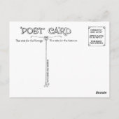 「二重に泡立つ」浮動ファンタジー ポストカード (裏面)