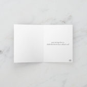 二重の幸せのランタンの結婚式の御礼カード サンキューカード (内部)