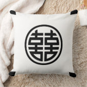 二重の幸せ/白/大装飾用クッション クッション (ブランケット)