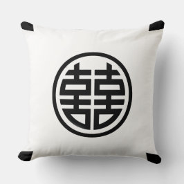 二重の幸せ/白/大装飾用クッション クッション