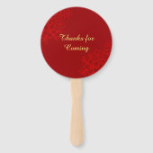 二重の幸福フローラの背中国の景結婚の ハンドファン (裏面)