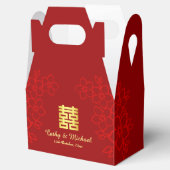 二重の幸福フローラの背中国の景結婚の フェイバーボックス (オープン)