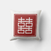 二重の幸福中国の結婚の クッション (裏面)