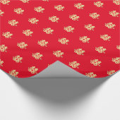 二重の幸福中国の結婚の ラッピングペーパー (角)