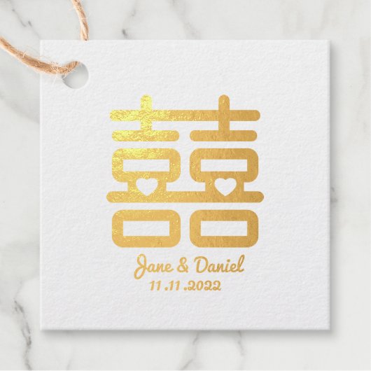 二重の幸福結婚の フェイバータグ (正面)