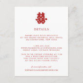 二重の幸福 |の中国のゲ結婚スト詳細 エンクロージャーカード (正面)