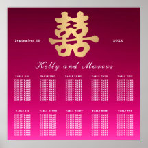 二重の幸福 |の結婚シーティングプラン