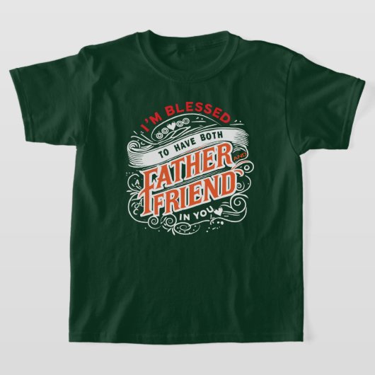二重の祝福 — 父であり友である Tシャツ (レイダウン)