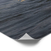 二重の紋付き鵜のポスター ポスター (角)