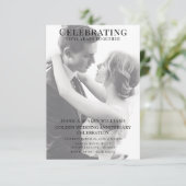 二重の若い/古い写真 50周年 招待状 (スタンド正面)