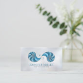 二重らせんnautilusシェル 名刺 (スタンド正面)