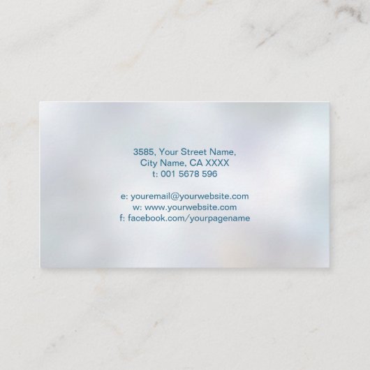 二重らせんnautilusシェル 名刺 (裏面)