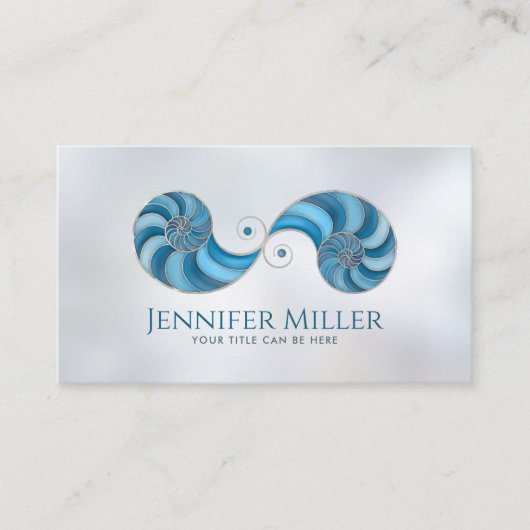 二重らせんnautilusシェル 名刺 (正面)