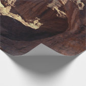 二重アーチのユタの砂漠の景色の写真 ラッピングペーパー (角)