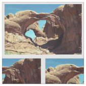 二重アーチの砂漠の景色の写真の生地 ファブリック (見本)