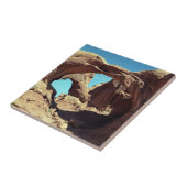 二重アーチの砂漠の景色の写真 タイル (側面)