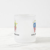 二重エアーバッグの標準によって曇らされるコーヒー・マグ フロストグラスマグカップ (中央)