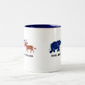 二重エアーバッグの標準的なコーヒー・マグの共和党員 ツートーンマグカップ (中央)