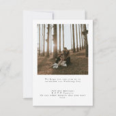 二重エレガント写結婚真 招待状 (裏面)