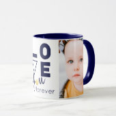 二重カスタマイズ家族写真Love You Mug マグカップ (正面右)