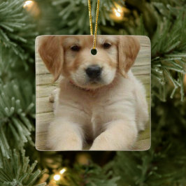 二重カスタム写真画像写真 セラミックオーナメント