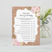 二重サイドのベビーシャワーのゲームの願い|の推測 招待状 (スタンド正面)