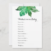 二重サイドのベビーシャワーのゲームの願い|の推測 招待状 (裏面)