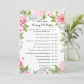 二重サイドのベビーシャワーのゲームの願い|の推測 招待状 (スタンド正面)