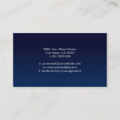 二重スパイラルナウチラス貝真珠の輪郭 名刺 (裏面)