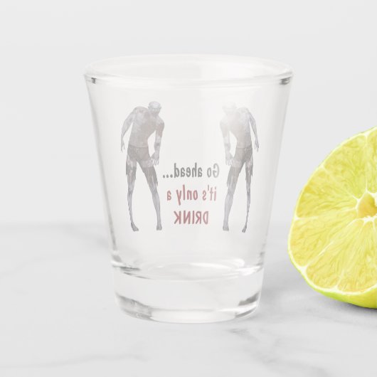 二重ゾンビ飲み物の小グラスだけ ショットグラス (裏面)