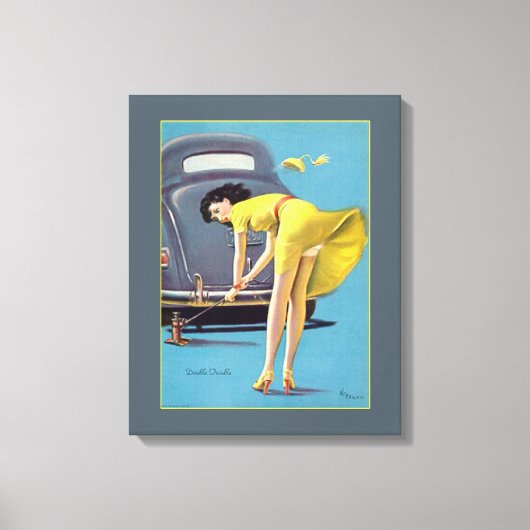 二重トラブル キャンバスプリント (正面)