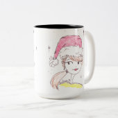 二重トラブル ツートーンマグカップ (正面右)