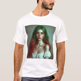 二重トーンのエレガンス Tシャツ