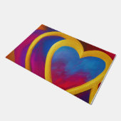 二重ハート形式 ドアマット (アングル)