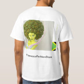 二重ハート、ジャマイカおよびラスタまたはエチオピア Tシャツ (裏面)