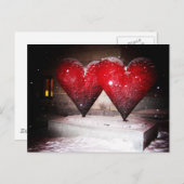 二重ハート ポストカード (正面/裏面)