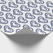 二重ハート ラッピングペーパー (角)