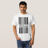 二重バーコード Tシャツ (正面フル)