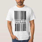 二重バーコード Tシャツ (正面)