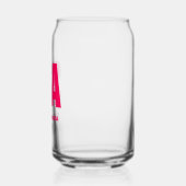 二重パーソナライズされた影モノグラム名 ガラス缶 (左)