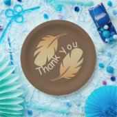 二重フェザー円高に感謝 ペーパープレート (パーティー)