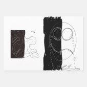 二重プリント包装紙 ラッピングペーパーシート (正面3)