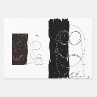 二重プリント包装紙 ラッピングペーパーシート